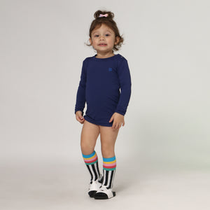 Model Front: Uv Line T-Shirt Longsleeve Baby Marinho Upf50+