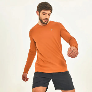 Image 04: Uv Line T-Shirt Pour Homme Longsleeve Sport Fit Caramelo