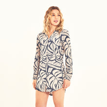 Carica l&#39;immagine nel visualizzatore di Gallery, Image 02: Uv Line Vêtement De Plage Shirtdress Costela Aco Off White Upf50+
