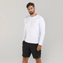 Charger l&#39;image dans la galerie, Model Front: Uv Line Fitness Haut Sport Fit Ml Branco Msc

