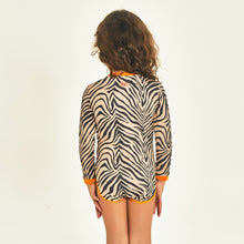 Carica l&#39;immagine nel visualizzatore di Gallery, Model Back: Uv Line Maillot De Bain Bébé Swimsuit Baby Zebra Upf50+
