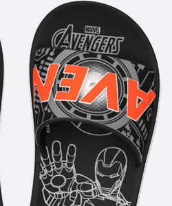 Ipanema Avengers Slide Preto Cinza Laranja