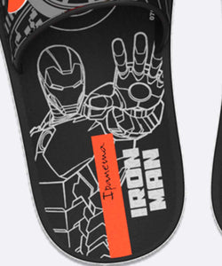 Ipanema Avengers Slide Preto Cinza Laranja