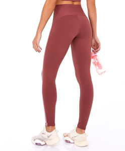 Leggings Bodytex II Com Laser E Fusao Marrom Mahagoni