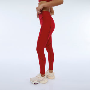 Hyper Recortes Atlanta Vermelho Hohe rote Leggings