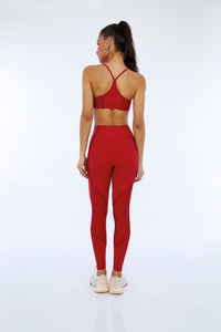 Hyper Recortes Atlanta Vermelho Hohe rote Leggings