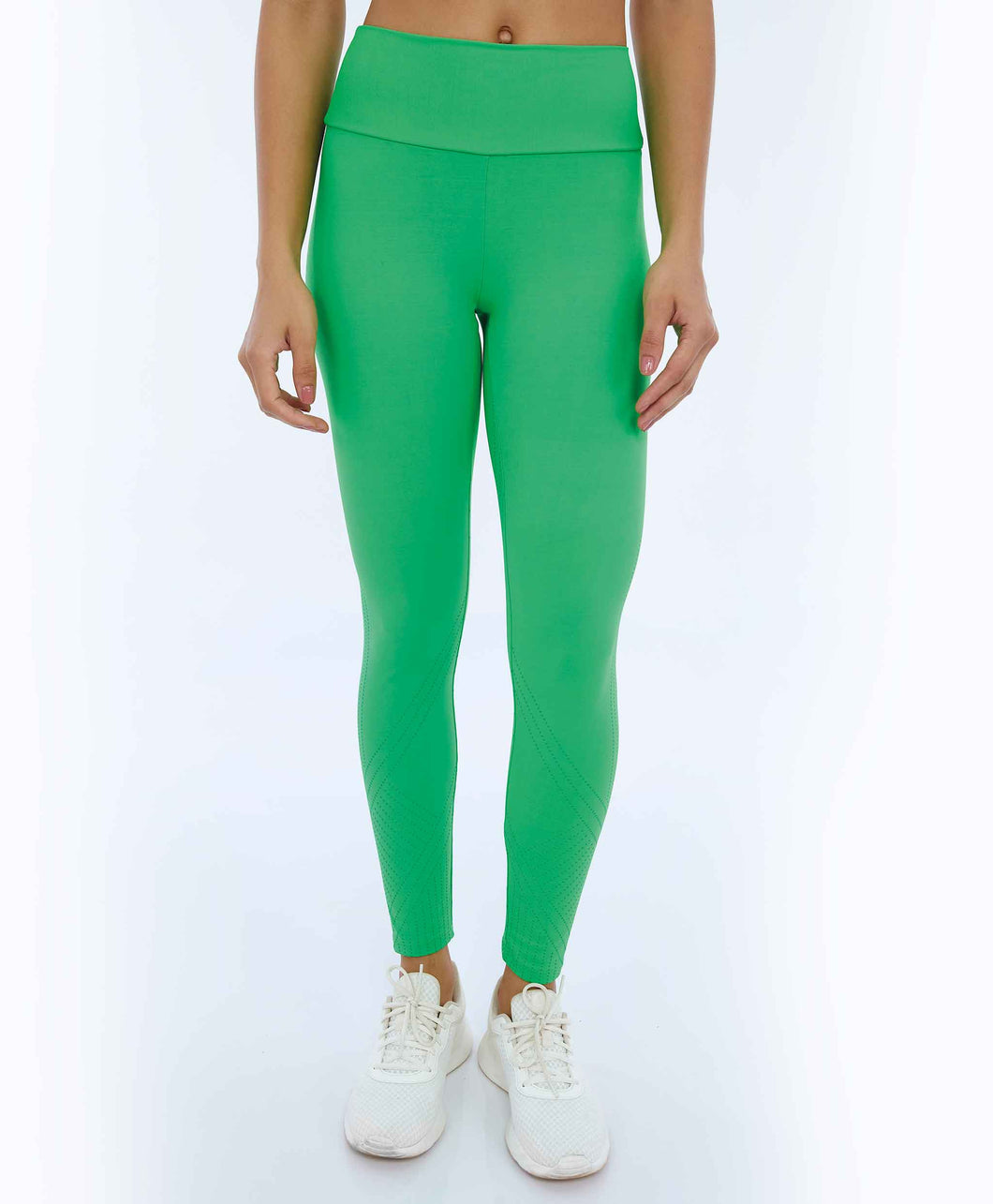 Shape Textura Verde Klassische Leggings