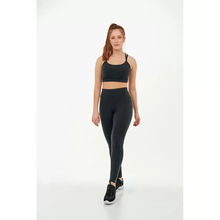 Carica l&#39;immagine nel visualizzatore di Gallery, Supplex Ziper Barra Preto Leggings
