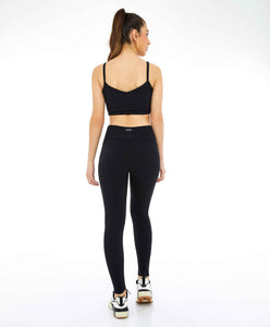 Einzigartige Recortes Preto-Leggings