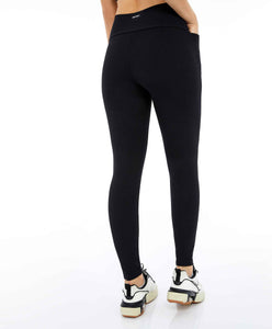 Einzigartige Recortes Preto-Leggings