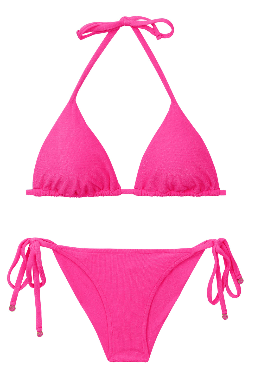 Malibu-Rosa Tri-Inv Cheeky-Krawatten-Set