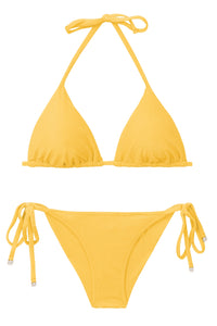 Set Malibu-Yellow Tri-Inv Cheeky-Tie