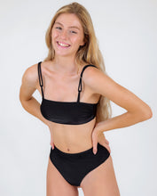 Charger l&#39;image dans la galerie, Set Shimmer-Black Bandeau-Reto Hotpants
