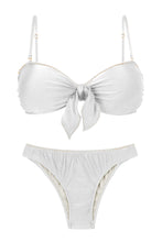 Charger l&#39;image dans la galerie, Set Shimmer-White Bandeau-Knot Essential
