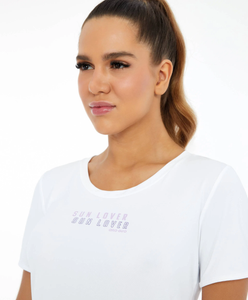 Branco Optico inspirierendes Skin-Fit-T-Shirt