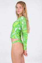 Charger l&#39;image dans la galerie, Top Green-Palms Rash-Guard
